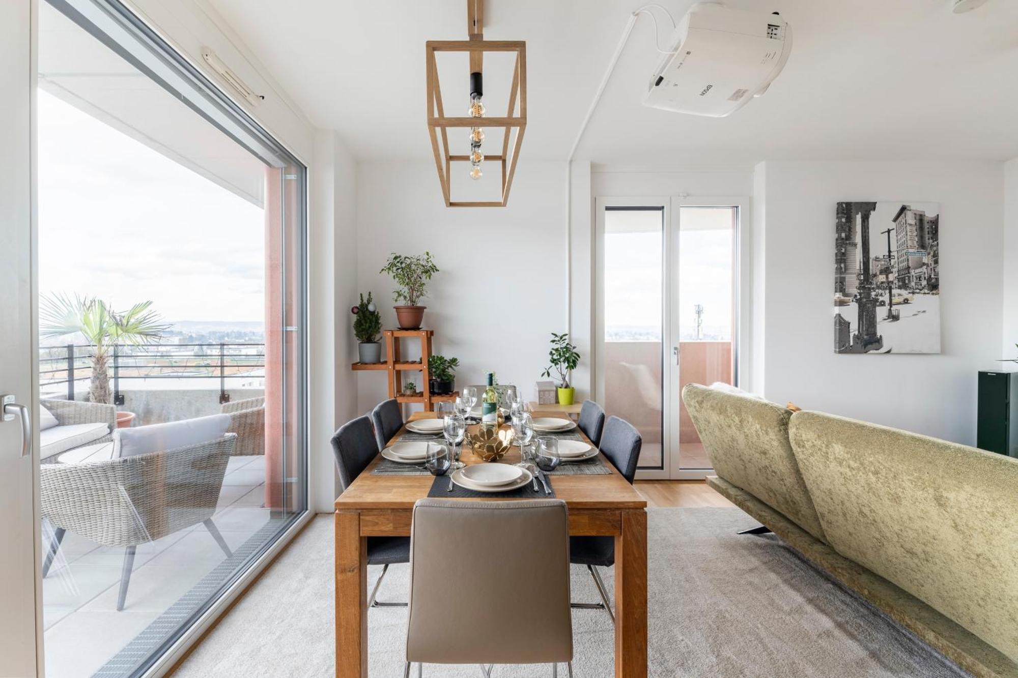 Edler Wohnraum Panoramablick 3 Sz Boxspringbetten, E-Ladestation, Kaffeevollautomat, Klima, Lift, Terrasse & 2Xtg Graz Kültér fotó